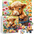PICKFORU Highland Cow Puzzles for Adults 1000 Pieces, Cute Cow Animal Flower Puzzles 1000 Pieces, Colorful Floral Garden Jigsaw Puzzles, Nature Plant Scenery for Adults