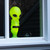 Goofballs 24-Inch Lighted Alien Novelty Blow Mold Light – Cute Retro Green Martian with Peace Sign – Indoor/Outdoor Display, Sci-Fi Decor, Unique Yard Art with Plug-in Lights