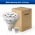 SANSI 45W 6000 Lumens Brightest LED Light Bulb, BR30 400W Equivalent 5000K Daylight E26 to E39, Super Bright Bulb Non-Dimmable, 22-Year Lifetime Energy Saving for Home Workshop