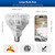 SANSI 45W 6000 Lumens Brightest LED Light Bulb, BR30 400W Equivalent 5000K Daylight E26 to E39, Super Bright Bulb Non-Dimmable, 22-Year Lifetime Energy Saving for Home Workshop