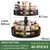 Lazy Susan Organizer Spice Rack - 2 Tier Height Adjustable Spice Organization for Cabinet, Metal Seasoning Organizer Lazy Turntable Spice Organizer for Table Top Pantry Kitchen Storage (10 inch)