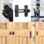 DOUBLE 2 C Barn Door Lock, Sliding Door Lock Hardware, Carbon Steel Door Latches for Cabinet, Closet, Window Door, Black