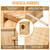 ONKO Large Great Horned Owl House,Owl Nesting Box for Outside,Wooden Nest House 14''x 10''x 23''Circular Opening Bird Houses, Suitable for Wildlife Barn,Eastern Screech,Great Horned,Assembly Required