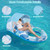 Pool Floats for Adults with Canopy,Grand Extra Large Inflatable Chair Lounger Floaties with Adjustable Sun Shade Cover, Drink Holder,Travel Pool Beach Lake Swim Inflatables Water Floating Rafts