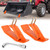 UTVJATV 2PCS Tractor Bucket Protector Skid Edge Anti-Skid Protector with Double Lock Nuts and Bolts Ski Edge Protector for Snow Leaves Removal, Spreading Gravel (Orange)