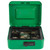 xydled Cash Box with Money Tray,Locking Cash Box with Combination Lock,Money Box with Removable Coin Tray,Medium,7.87"x 6.30"x 3.54",Green