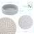 Trivets for Hot Dishes, Pots and Pans, Hot Pads with Storage Basket, Pot Holders for Kitchen, Heat Resistant Mat Protect Counter Home Essentials, Farmhouse Decor (Mix Gray 5 PCS)