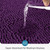 BYSURE Deep Purple Bathroom Rugs Sets 3 Piece Non Slip Extra Absorbent Plush Chenille Soft Washable Bath Mats