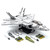 MEOA F-22 Raptor Fighter Jet Building Blocks Set 1837pcs Military Airplane Model Kit Plane Bricks Toy Construction Building Toys Sets for Adults