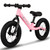 Birtech 12" Balance Bike for 2, 3, 4, 5 Year Old Boys and Girls, Lightweight Nylon Frame Toddler Training Bike No Pedal Bikes for Kids with Adjustable Seat and Air Tires (Pink)