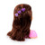 Bayer Design: Charlene Super Model Make Up Head, Brown Hairs, Brunette, Comes with Make-Up and Stickers, Styling Ideas Shown on Showbox, For Ages 3 and up