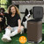 PAWZIDEA Dog Poop Trash Can Outside Odor Control, 5.3 Gallon Large Dog Waste Trash Can with Lid, Waterproof Poop Disposal Bin Outdoor Garbage Can, Activated Carbon Pet Waste Station Container Backyard