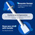 Wokaar Nose & Ear Waxing Sticks–Professional Nasal Hair Removal 60 Precision Applicators for Pain-Free Waxing at Home. Say Goodbye to Plucking! (Wax refills & wipes sold separately.)