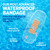 BAND-AID Brand Clear Waterproof Adhesive Bandages, Sterile First-Aid for Minor Wounds, Cuts & Scrapes, Clear Bandages + Quilt-Aid Pad to Cushion, Jumbo Wound Covers, 6 ct
