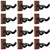 WOGOD Guitar Wall Mounts, Wood Guitar Hangers 12 Pack, Holder Hook Stand Wall for Acoustic, Electric, Banjo, Bass