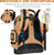Tool Bag Backpack, 75 Pockets & Loops Canvas Heavy Duty Tools Organizer Bags/HVAC Tool Carrier for Electrician/Construction Work with Molded Base and Combination Lock - Brown