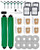 iRobacc 28 Pcs Accessories Set for iRobot Roomba Plus 405/505/507 Combo Robot Vacuum Cleaner: 2 Main Brushes, 6 Side Brushes, 4 HEPA Filters,8 Dust Bags, 6 Mop Pads, 2 Cleaning Brushes