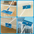TRENNCHI Wall Cleaner Mop and Baseboard Cleaner Tool with 55" Long Handle & Foldable Panel - Multi-Surface Cleaning Mop for Ceilings, Baseboards, Windows, Floors