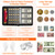 Coin Collection Book with Lock,Fireproof Holders for Collectors,300 Pockets Coin Collection Supplies & 72 Sleeves Currency Storage Case,Coin Organizer Collecting Album for Bill,Pennies,Quarters,Stamp