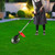 JAYGOVAN Grass Strimmer 1800W Electric Weed Lawn Eater Cordless Grass String Trimmer Cutter W/ 2 Battery Garden Cutter for Family Lawn Mowing, Gardening, Orchard Pruning, Cutting Rice&Wheat