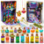 JEEKALO Fariy Magic Glow Potion Set Kits for Kids Magic Kids Mix Potion DIY Making kit 22 Bottles Creative Toy Art Craft Helloween Christmas Decorations Birthday Gift for Girls Boys Age 6 7 8 9 10 12