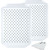KAQAHIDO Large Non Slip Serving Tray with Grippy Dots, TV Lap Trays for Eating on Couch, Meal Serve for Dinner Breakfast, Rectangular Food Carrying for Plates, Glasses, Dishes, Set of 2, White