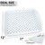 KAQAHIDO Large Non Slip Serving Tray with Grippy Dots, TV Lap Trays for Eating on Couch, Meal Serve for Dinner Breakfast, Rectangular Food Carrying for Plates, Glasses, Dishes, Set of 2, White