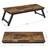 SONGMICS Laptop Desk, Bed Sofa Breakfast Tray, Adjustable Tilt Top, Right-Left Handed, Adjustable Folding Legs, Drawer, Rustic Dark Brown ULLD110B01