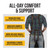 ecoZen 16oz Waxed Canvas Work Apron with Pockets - Waterproof, Fully Adjustable to Comfortably Fit Men and Women, 27 x 34 inches, Tough Tool Apron for Lasting Protection - Brown, Size S to XXL