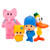 BANDAI - Pocoyo - Super Figures Pocoyo and His Friends, Pack of 4 Figures FA77750 Multicolor Explore The World with Pocoyo and His Friends: Adorable Toys, Adventure Companions.