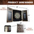 Barrington Bellevue Wood Dartboard Cabinet with 18-Inch Bristle Dartboard and Steel Tip Dart Set Perfect for Cricket Games