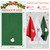 BYAWAY Christmas Hand Towels - Decorative Set, 25" x 16", Holiday Decor, 100% Cotton Towel Gift Set (Green, White, Red)