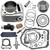 GOLKNHA Camshaft & 83mm Cylinder Piston Complete Gasket Top End Rebuild Kit Compatible with Yamaha Warrior 350 Raptor 350 Bruin 350 1987-2006 Silver