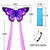 Flying Hoofer Large Butterfly Kite for Adults and Kids Ages 4-8 & 8-12 Easy to Fly, 55''X28'' Single Line Kite for Outdoor, Park or Beach.(Purple)