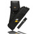 SUNYA Archery Hip Quiver for Arrows. Includes 3 Tubes, Tab and Release Pockets and Nylon Belt. Fit for Target Archery (Black)