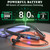 MOCANIO Sports Bluetooth Headset 80H of Ultra-Long Battery Life Neckband Headphones ENC Physical Noise Reduction LED Power Display Bluetooth 5.3 HiFi Stereo Business Call Headset