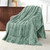 Uttermara Weighted Blanket Queen Size 15lbs 60x80 inches with Soft Plush Fleece, Cozy Warm Sherpa Snuggle Thick Heavy Blanket Great for Sleep and Calming, Sage Green