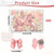 Hpmjz 30 pcs Cute Bow Push Pins Pink Thumb Tacks Decorative Cork Board Pushpins for Hanging Photo Wall Feature Map Bulletin Board Office Home Schools Supplies Decorations Christmas