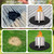 Protebox 48'' Fire Pit Mat for Solo Stove Bonfire, Round Fireproof Under Grill Mat, Oil-Proof Waterproof BBQ Pad for Deck Patio Grass Outdoor Grill Accessories, Portable and Reusable, Glossy Black