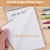 Hoiny Note Pads 4x6 In, 10 Pack Blank Server Notepad, 50 Sheets Per Scratch Memo Pads for Grocery Shopping To Do Lists, Small White Paper for Writing Quick Notes Work Home Office