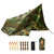 FREE SOLDIER Camping Tarp Waterproof Portable Multifunctional Outdoor Camping Traveling Awning Backpacking Shelter Rain Tarp (Camo 10×10.5ft)