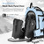 MORXPLOR Ski Boot Bag - 65L Padded, Waterproof Ski Travel Backpack for Gear & Accessories