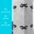 Peygran Leveling System Reusable 90 Tile Leveling Brackets: 25 Pcs - Black Metal, Glue Down Installation, Ideal for Corners, Staircases & More