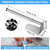 ZUNTO Paper Towel Holder Under Cabinet - Self Adhesive & Drilling, Stainless Steel Wall Mount Paper Towel Rack, One Hand Tear