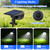 Sucolite 8-Pack Solar Spot Lights Outdoor Waterproof IP65, 3 Lighting Modes 2-in-1 Solar Landscape Spotlights for Yard, 59 LED Solar Powered Wall Lights for Garden Pathway Driveway Walkway, Cool White