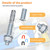 Aomitop Lift Install Kit, Car Lift Installation Install Kit,(16Pcs 3/4" x 5.5" Wedge Anchor Bolts)