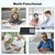 5 Pack Wireless Intercom System for Home Business - GLCONN Room to Room Communication System 10 Channel 3 Code Intercoms Wireless for Home House Hotel