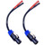 CNCESS CESS-095 Speakon Plug to Banana Female Jack Speaker Cable Adapter, 680 Strand Tinned Copper Wire, 2-Channel