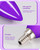 EDISHINE Christmas C35 Purple Dimmable LED Light Bulb, E12 Candelabra Bulbs, 60 Watt Equivalent, LED Chandelier Bulb, Vintage Candle Light Bulb for Christmas, Festival Decor Bulbs, 6 Pack