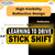 TOTOMO Learning to Drive Stick Shift Stay Back May Roll Back Car Magnet - Reflective Bumper Magnet Sticker for New Manual Transmission Learners Eye-Catching Design